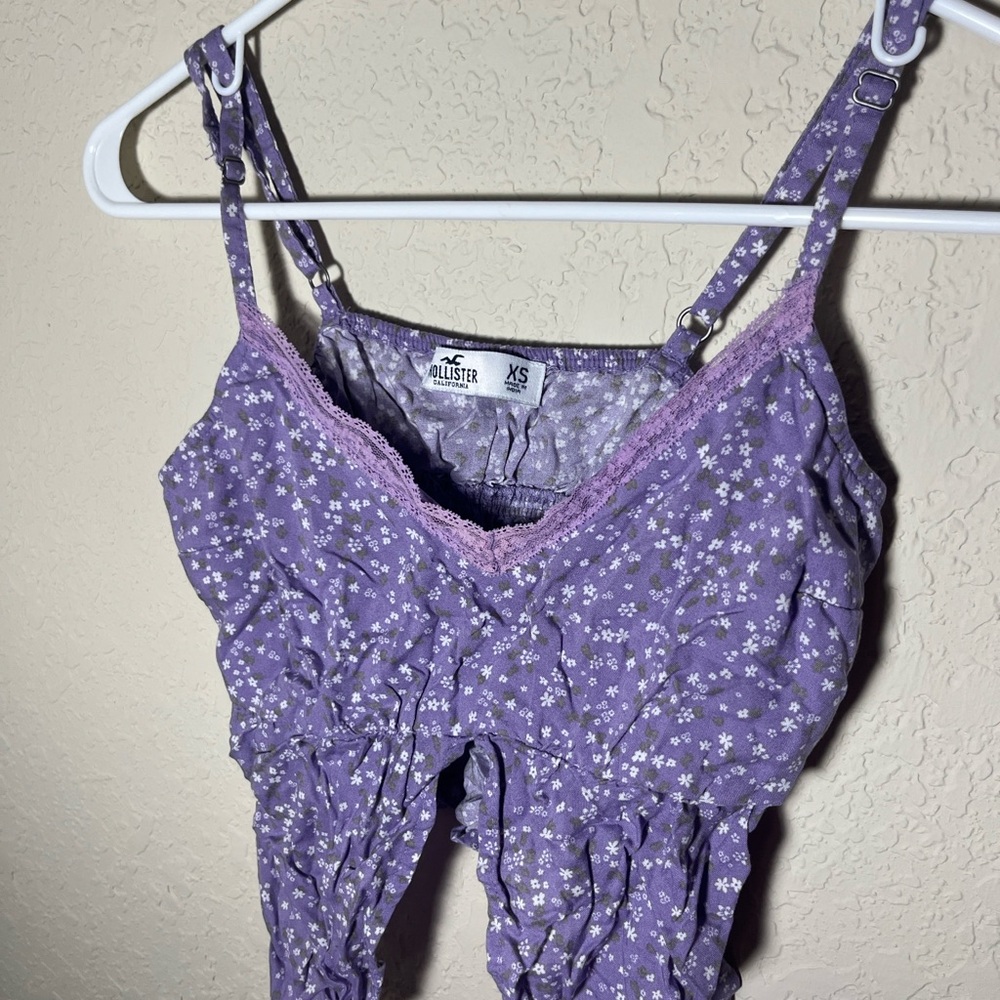 Hollister Lavender Floral Camisole